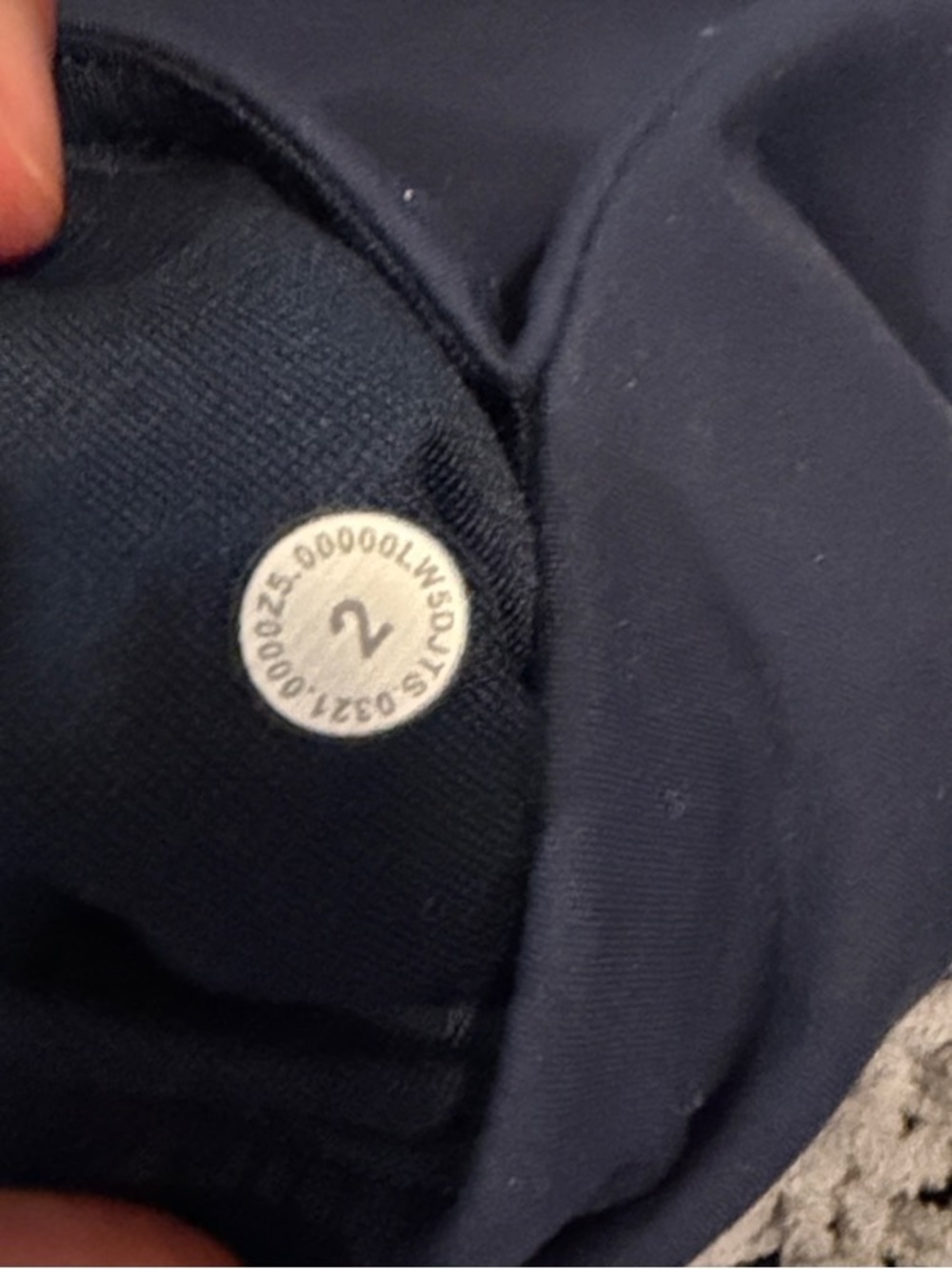 lululemon athletica Navy High-Rise Leggings 25” inseam - Picture 4 of 5
